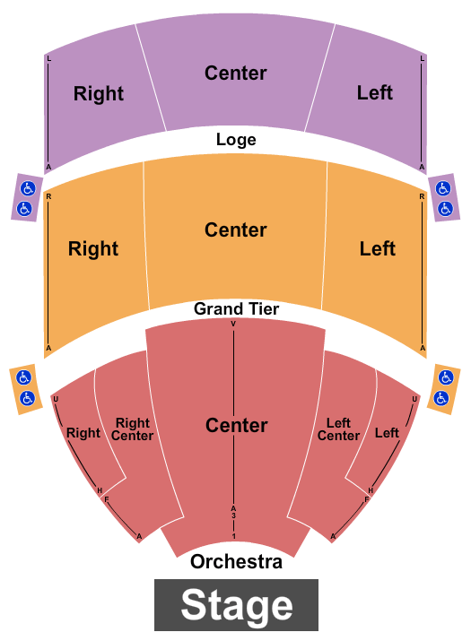 Steven Tanger Center for the Performing Arts MJ Seating Chart